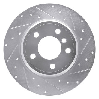 R1 Concepts® - eLINE™ Drilled and Slotted 1-Piece Rear Passenger Side Brake Rotor
