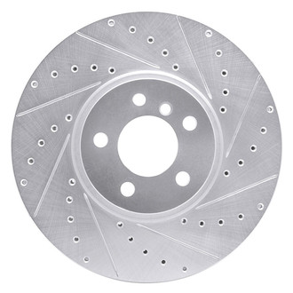R1 Concepts® - eLINE™ Drilled and Slotted 1-Piece Front Passenger Side Brake Rotor