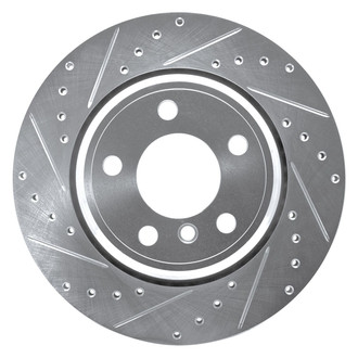 R1 Concepts® - eLINE™ Drilled and Slotted 1-Piece Rear Driver Side Brake Rotor