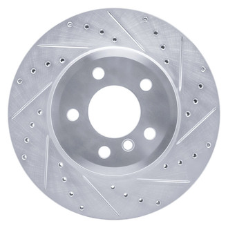 R1 Concepts® - eLINE™ Drilled and Slotted 1-Piece Front Passenger Side Brake Rotor