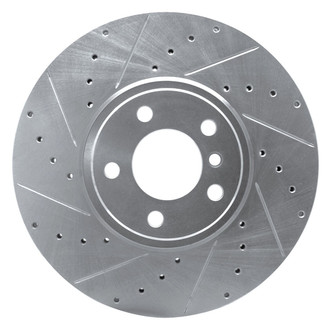 R1 Concepts® - eLINE™ Drilled and Slotted 1-Piece Front Driver Side Brake Rotor