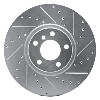 R1 Concepts® - eLINE™ Drilled and Slotted 1-Piece Front Passenger Side Brake Rotor