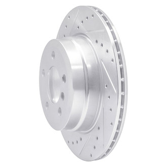 R1 Concepts® - eLINE™ Drilled and Slotted 1-Piece Rear Driver Side Brake Rotor