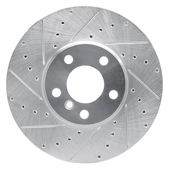 R1 Concepts® - eLINE™ Drilled and Slotted 1-Piece Front Driver Side Brake Rotor