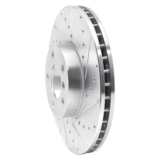 R1 Concepts® - eLINE™ Drilled and Slotted 1-Piece Front Passenger Side Brake Rotor