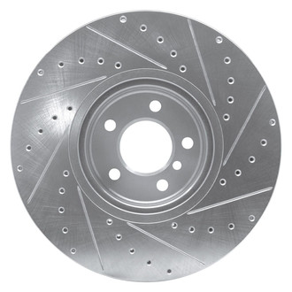 R1 Concepts® - eLINE™ Drilled and Slotted 1-Piece Front Driver Side Brake Rotor