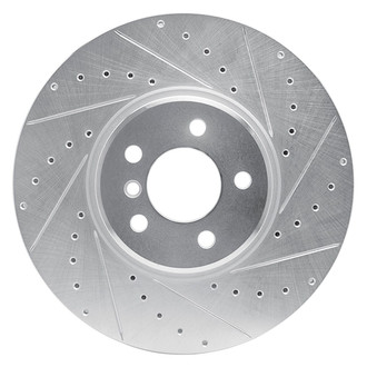 R1 Concepts® - eLINE™ Drilled and Slotted 1-Piece Front Passenger Side Brake Rotor