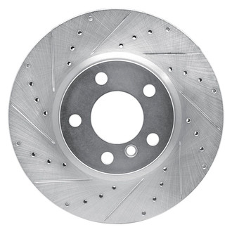 R1 Concepts® - eLINE™ Drilled and Slotted 1-Piece Front Driver Side Brake Rotor