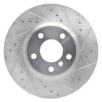 R1 Concepts® - eLINE™ Drilled and Slotted 1-Piece Front Passenger Side Brake Rotor