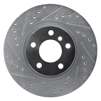 R1 Concepts® - eLINE™ Drilled and Slotted 1-Piece Rear Driver Side Brake Rotor