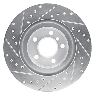 R1 Concepts® - eLINE™ Drilled and Slotted 1-Piece Rear Passenger Side Brake Rotor