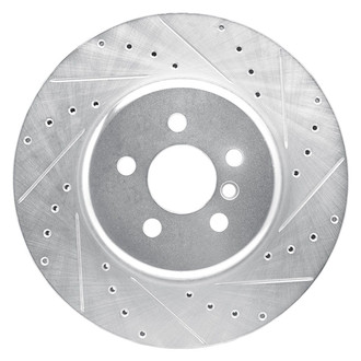 R1 Concepts® - eLINE™ Drilled and Slotted 1-Piece Front Passenger Side Brake Rotor