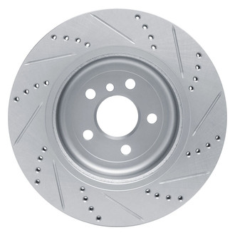 R1 Concepts® - eLINE™ Drilled and Slotted 1-Piece Rear Passenger Side Brake Rotor