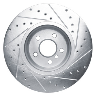 R1 Concepts® - eLINE™ Drilled and Slotted 1-Piece Front Driver Side Brake Rotor
