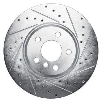 R1 Concepts® - eLINE™ Drilled and Slotted 1-Piece Front Passenger Side Brake Rotor
