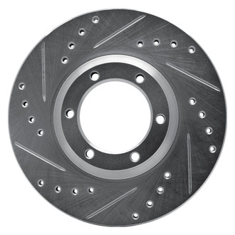 R1 Concepts® - eLINE™ Drilled and Slotted 1-Piece Front Driver Side Brake Rotor