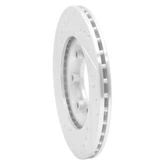 R1 Concepts® - eLINE™ Drilled and Slotted 1-Piece Front Passenger Side Brake Rotor