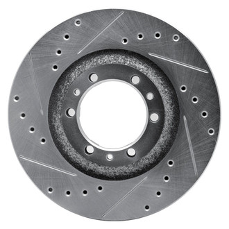 R1 Concepts® - eLINE™ Drilled and Slotted 1-Piece Front Driver Side Brake Rotor