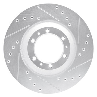 R1 Concepts® - eLINE™ Drilled and Slotted 1-Piece Front Passenger Side Brake Rotor