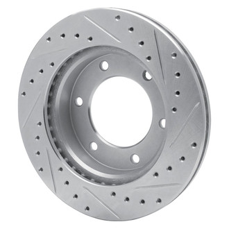 R1 Concepts® - eLINE™ Drilled and Slotted 1-Piece Front Driver Side Brake Rotor