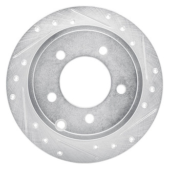 R1 Concepts® - eLINE™ Drilled and Slotted 1-Piece Rear Passenger Side Brake Rotor