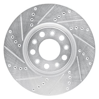 R1 Concepts® - eLINE™ Drilled and Slotted 1-Piece Front Driver Side Brake Rotor