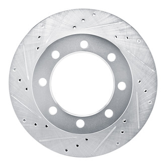 R1 Concepts® - eLINE™ Drilled and Slotted 1-Piece Front Driver Side Brake Rotor