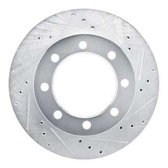 R1 Concepts® - eLINE™ Drilled and Slotted 1-Piece Front Passenger Side Brake Rotor