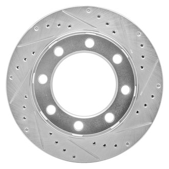 R1 Concepts® - eLINE™ Drilled and Slotted 1-Piece Front Passenger Side Brake Rotor