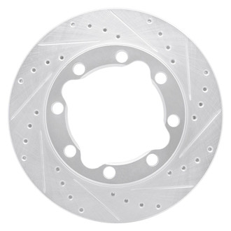 R1 Concepts® - eLINE™ Drilled and Slotted 1-Piece Front Passenger Side Brake Rotor