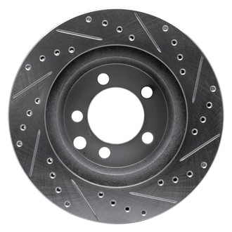 R1 Concepts® - eLINE™ Drilled and Slotted 1-Piece Front Driver Side Brake Rotor