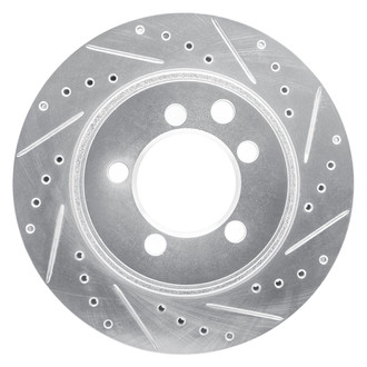R1 Concepts® - eLINE™ Drilled and Slotted 1-Piece Front Passenger Side Brake Rotor