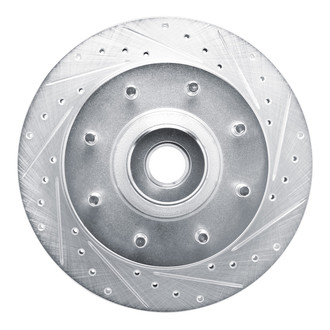 R1 Concepts® - eLINE™ Drilled and Slotted 1-Piece Front Passenger Side Brake Rotor
