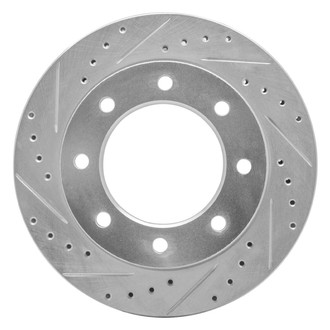 R1 Concepts® - eLINE™ Drilled and Slotted 1-Piece Front Driver Side Brake Rotor