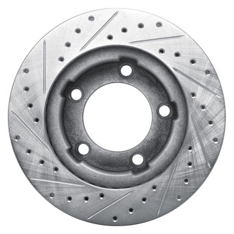 R1 Concepts® - eLINE™ Drilled and Slotted 1-Piece Front Passenger Side Brake Rotor