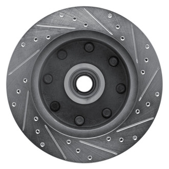 R1 Concepts® - eLINE™ Drilled and Slotted 1-Piece Front Driver Side Brake Rotor
