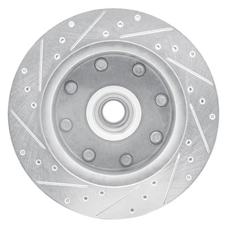 R1 Concepts® - eLINE™ Drilled and Slotted 1-Piece Front Passenger Side Brake Rotor