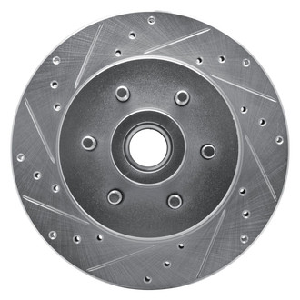 R1 Concepts® - eLINE™ Drilled and Slotted 1-Piece Front Driver Side Brake Rotor