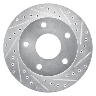 R1 Concepts® - eLINE™ Drilled and Slotted 1-Piece Front Passenger Side Brake Rotor