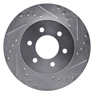 R1 Concepts® - eLINE™ Drilled and Slotted 1-Piece Front Passenger Side Brake Rotor