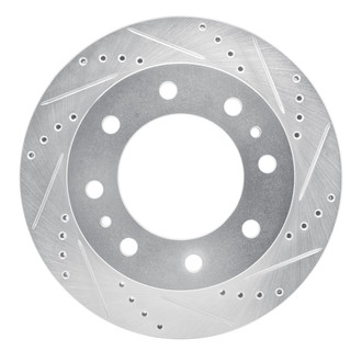 R1 Concepts® - eLINE™ Drilled and Slotted 1-Piece Front Passenger Side Brake Rotor