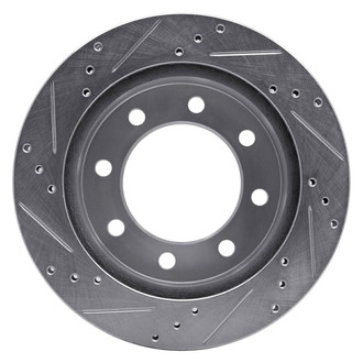 R1 Concepts® - eLINE™ Drilled and Slotted 1-Piece Front Passenger Side Brake Rotor