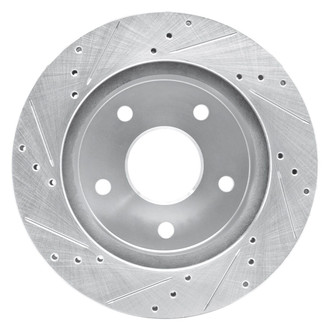 R1 Concepts® - eLINE™ Drilled and Slotted 1-Piece Front Passenger Side Brake Rotor