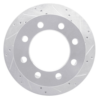R1 Concepts® - eLINE™ Drilled and Slotted 1-Piece Rear Passenger Side Brake Rotor