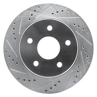 R1 Concepts® - eLINE™ Drilled and Slotted 1-Piece Front Passenger Side Brake Rotor