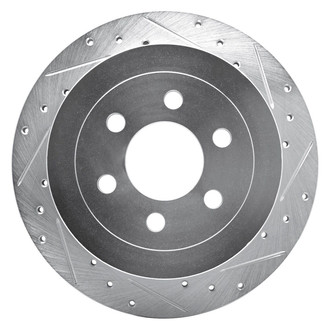 R1 Concepts® - eLINE™ Drilled and Slotted 1-Piece Rear Passenger Side Brake Rotor