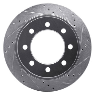 R1 Concepts® - eLINE™ Drilled and Slotted 1-Piece Rear Passenger Side Brake Rotor