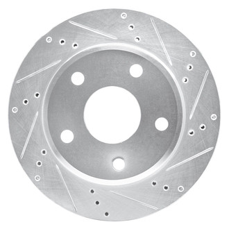 R1 Concepts® - eLINE™ Drilled and Slotted 1-Piece Front Passenger Side Brake Rotor