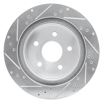 R1 Concepts® - eLINE™ Drilled and Slotted 1-Piece Rear Driver Side Brake Rotor
