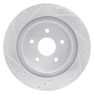 R1 Concepts® - eLINE™ Drilled and Slotted 1-Piece Rear Passenger Side Brake Rotor